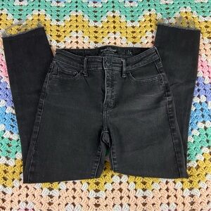 Lucky Brand Black Women's skinny Hayden Jeans cropped crop capris 0/25 stretch